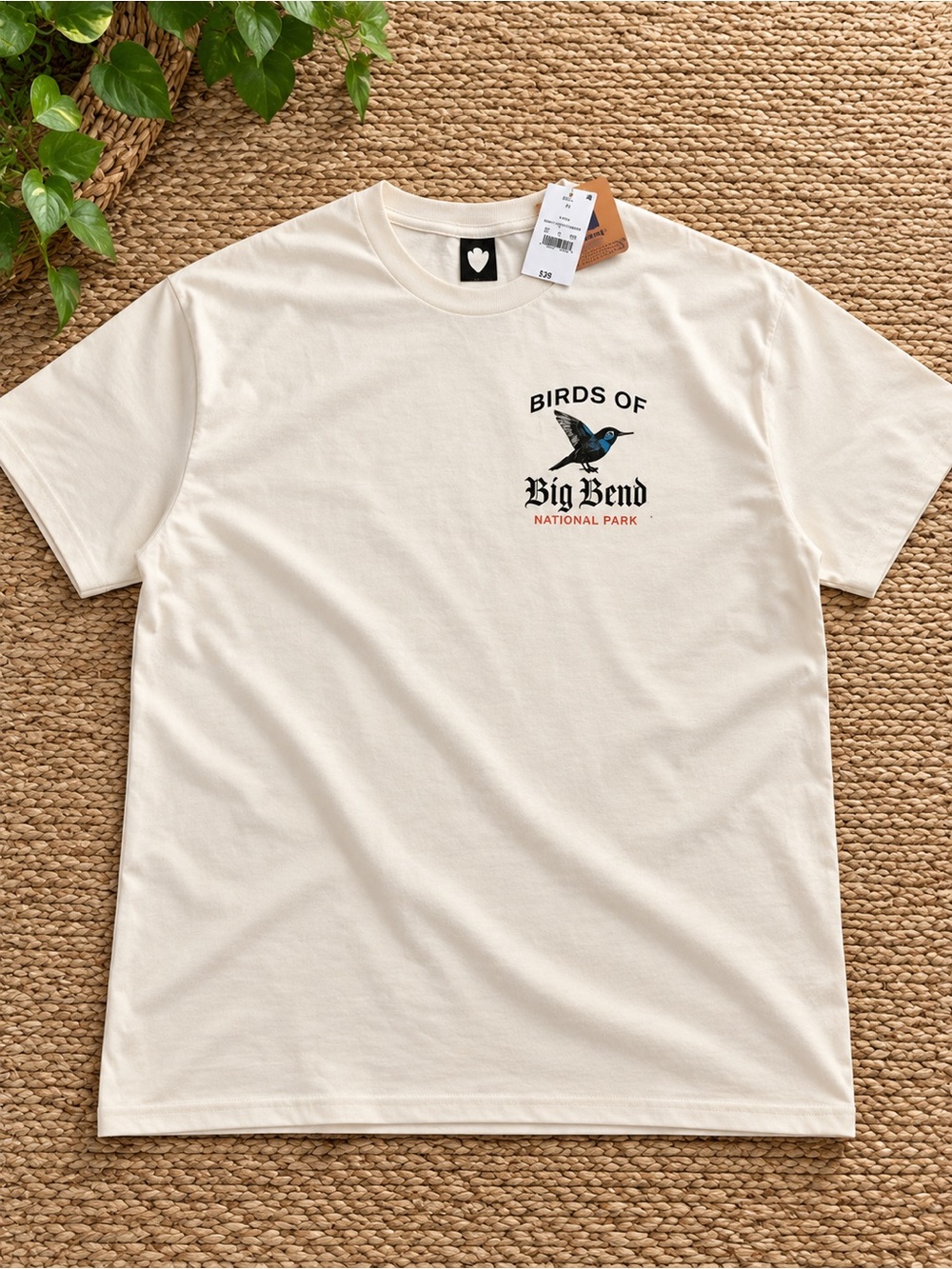 Big Bend 'Birds of' Cream Graphic Tee - Heart Label